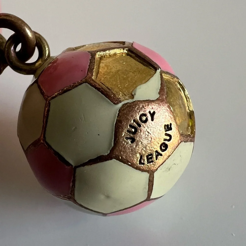 Juicy Couture Pink & Gold Soccer Charm - Picture 5 of 12
